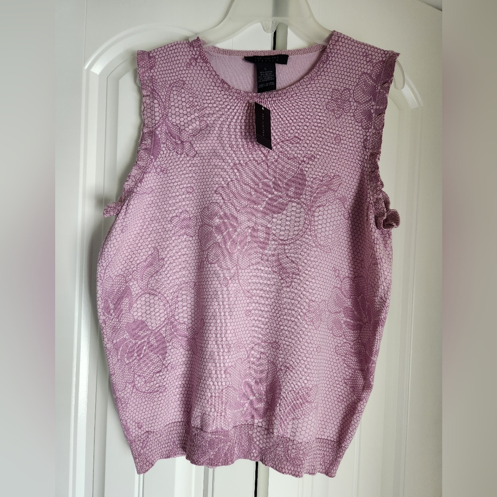 Beautiful Sleeveless Knit Top by The Limited Sz L NEW!
